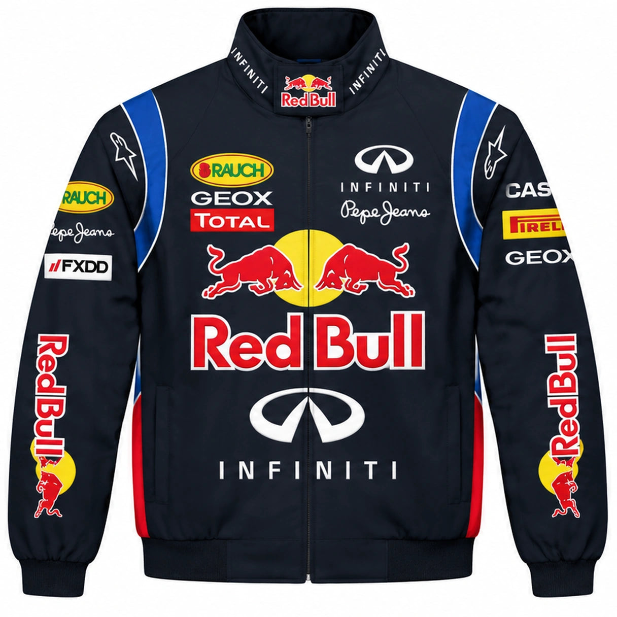 Red Bull racing jacket vintage motorsport front view