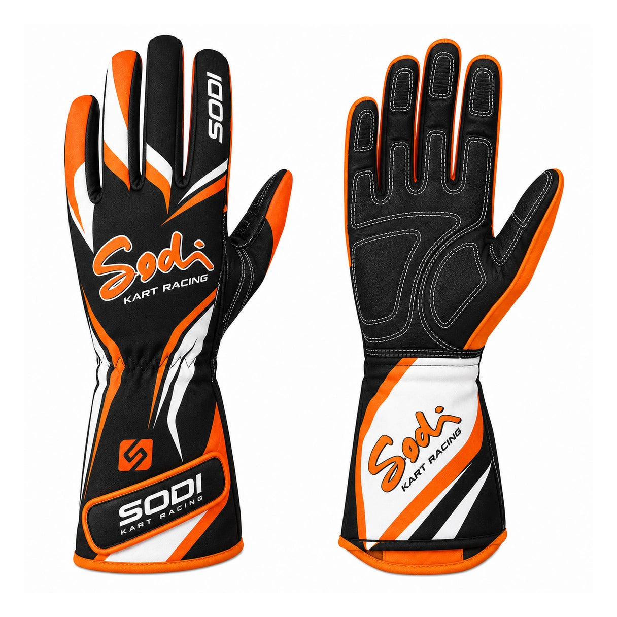 Sodi Kart Racing Gloves Black Orange White – Go Kart Gloves