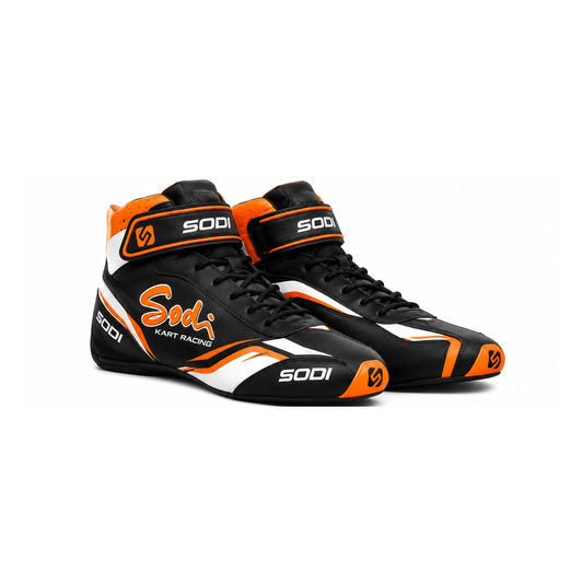 Sodi Kart Racing Shoes Black Orange White – Go Kart Shoes