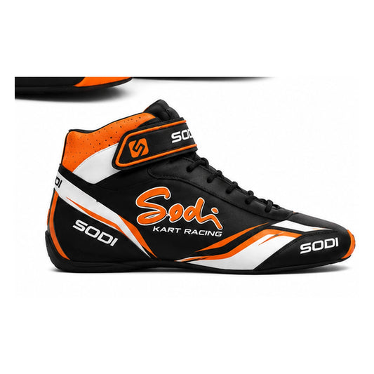 Sodi Kart Racing Shoes Black Orange White – Go Kart Shoes