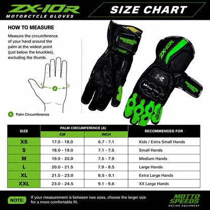 ZX10R Motorcycle Racing Gloves – Protective Riding Gloves