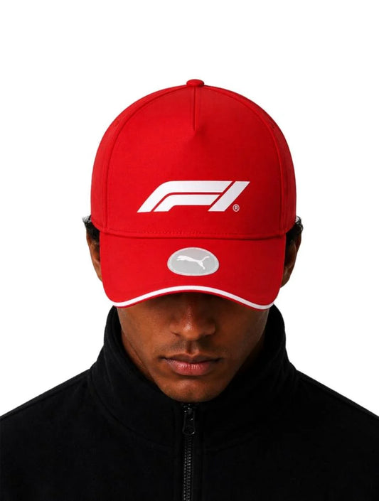 Formula 1 F1 Logo Red Cap | Adjustable Motorsport Baseball Hat for Men & Women