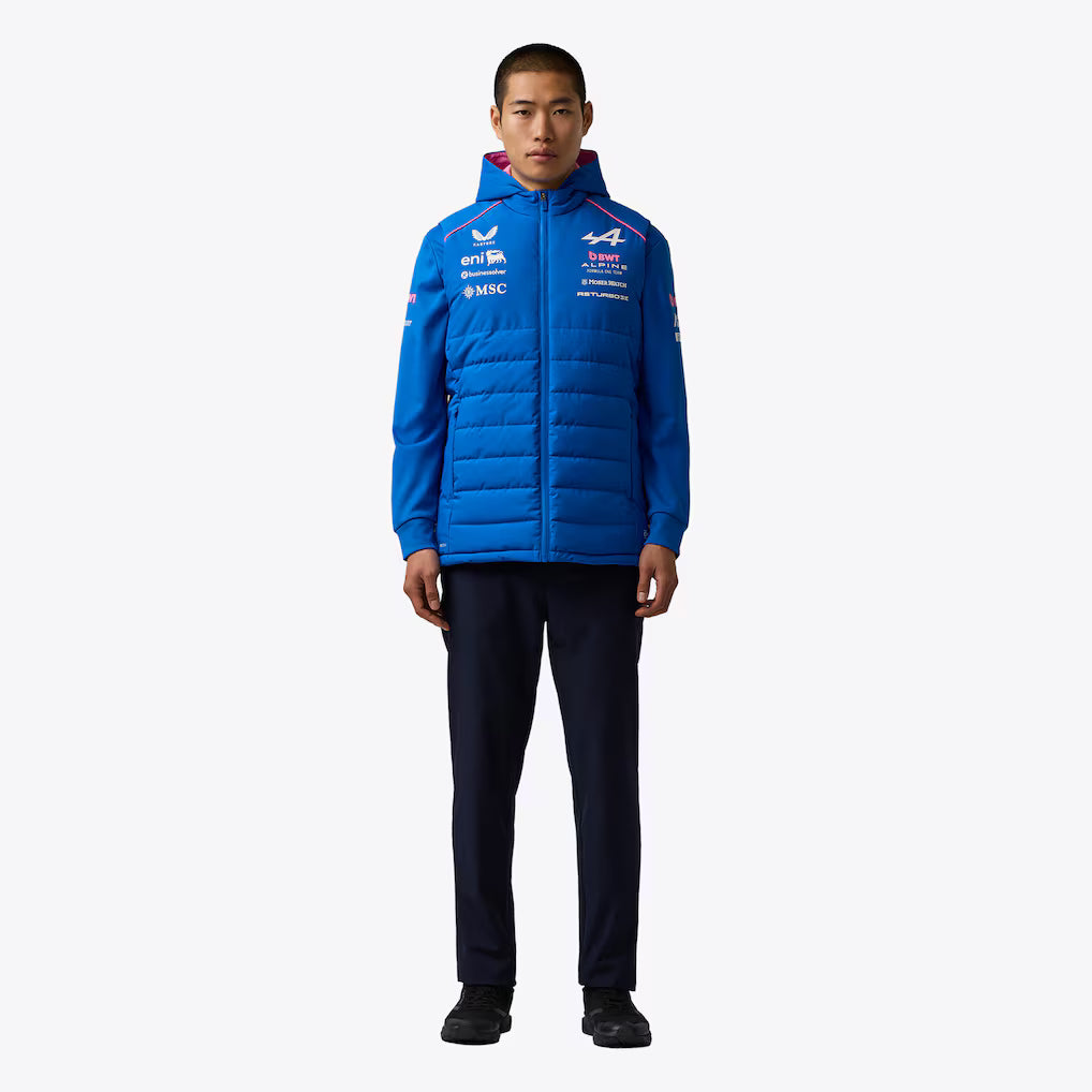 Alpine F1 Team 2026 Replica Gilet | Premium Formula 1 Hooded Padded Vest