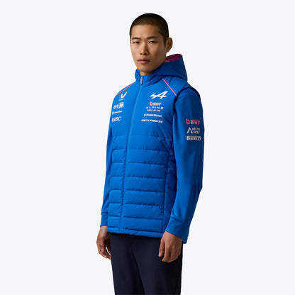 Alpine F1 Team 2026 Replica Gilet | Premium Formula 1 Hooded Padded Vest