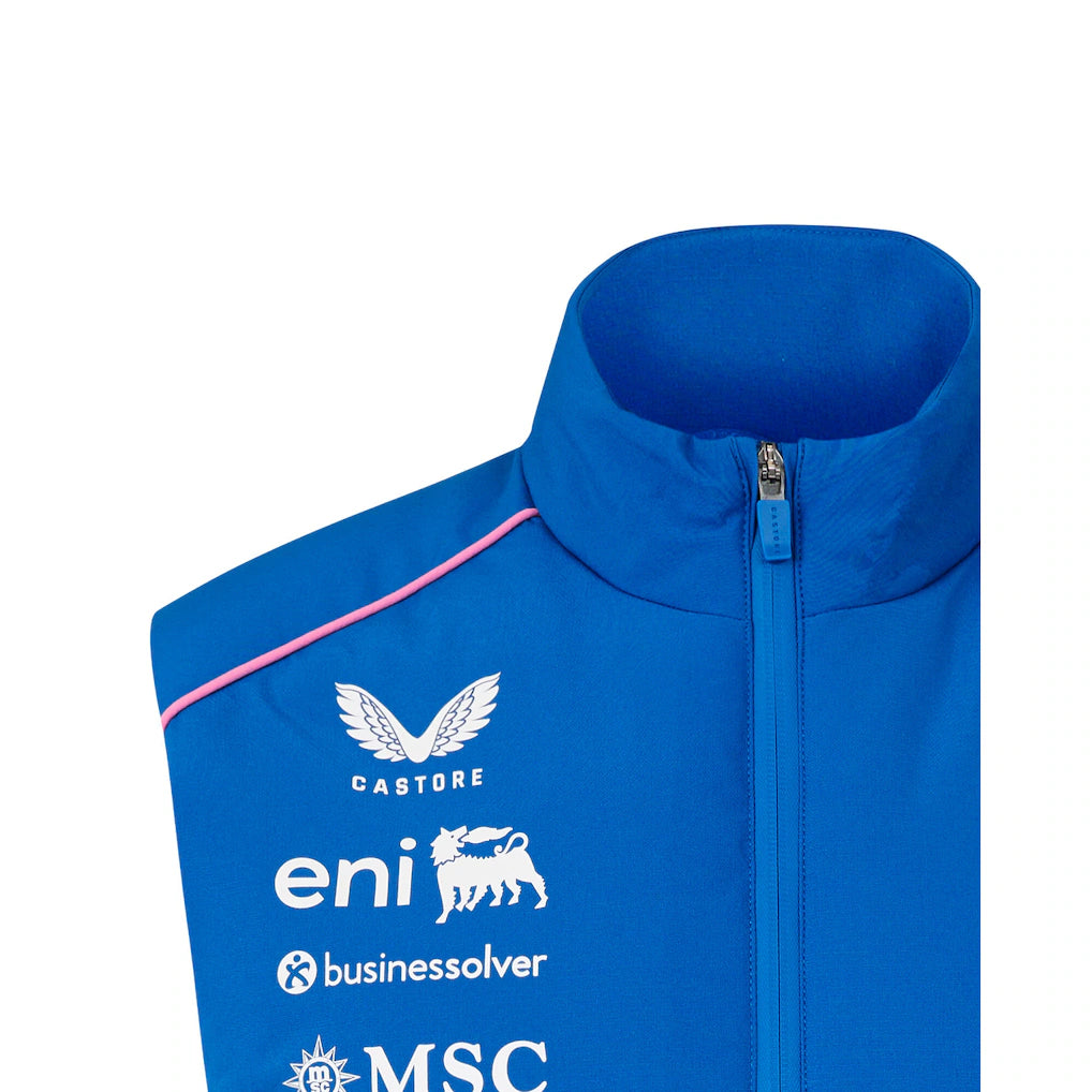 Alpine F1 Team 2026 Replica Gilet | Premium Formula 1 Hooded Padded Vest