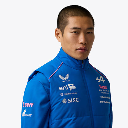Alpine F1 Team 2026 Replica Gilet | Premium Formula 1 Hooded Padded Vest