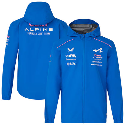 Alpine F1 Team 2026 Rain Replica Jacket | Formula 1 Waterproof Hooded Motorsport Jacket Unisex