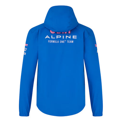 Alpine F1 Team 2026 Rain Replica Jacket | Formula 1 Waterproof Hooded Motorsport Jacket Unisex