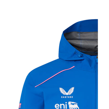 Alpine F1 Team 2026 Rain Replica Jacket | Formula 1 Waterproof Hooded Motorsport Jacket Unisex