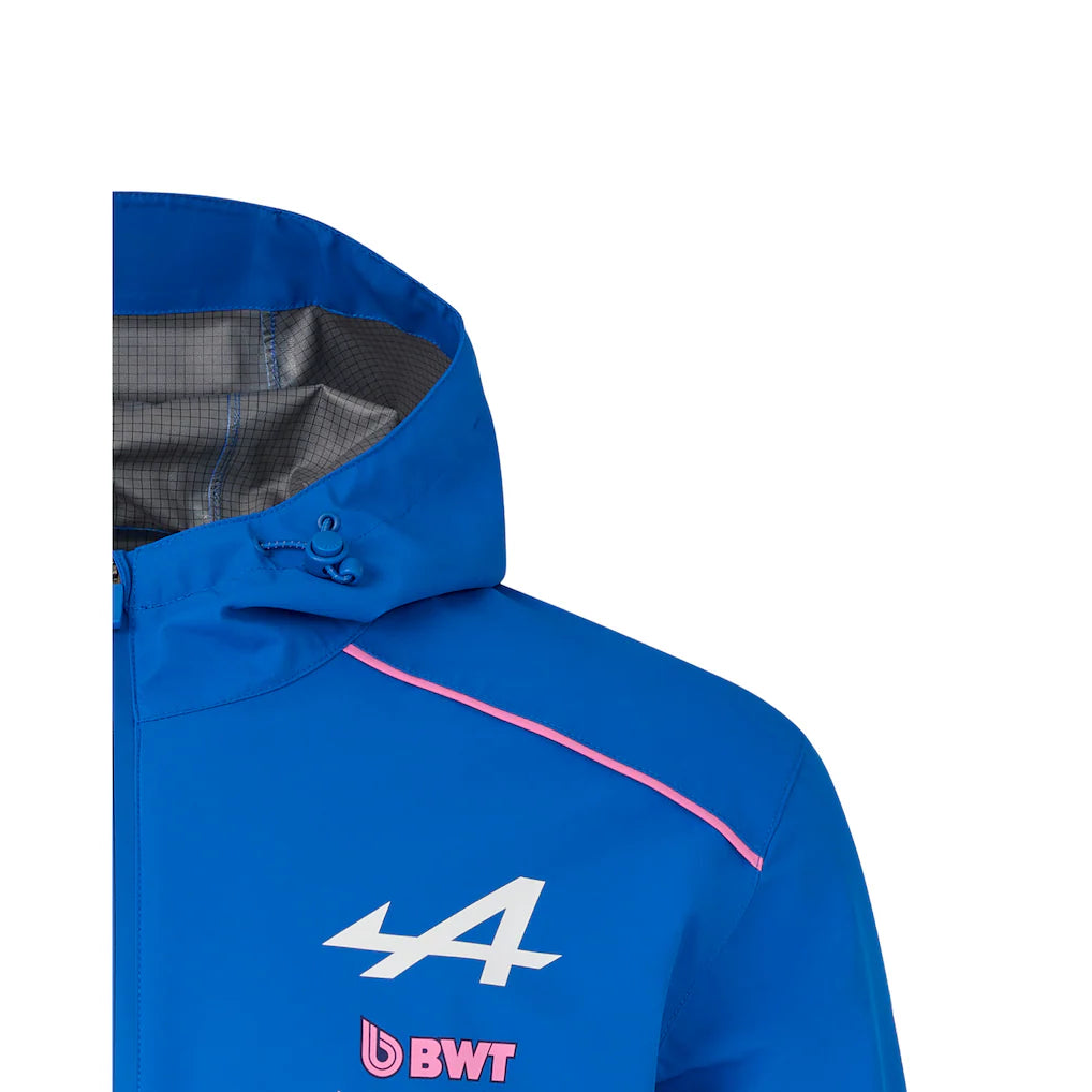 Alpine F1 Team 2026 Rain Replica Jacket | Formula 1 Waterproof Hooded Motorsport Jacket Unisex