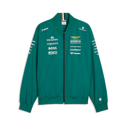Aston Martin Aramco Cognizant F1 2026 Team Bomber Jacket Replica | Premium Formula 1 Racing Jacket Unisex
