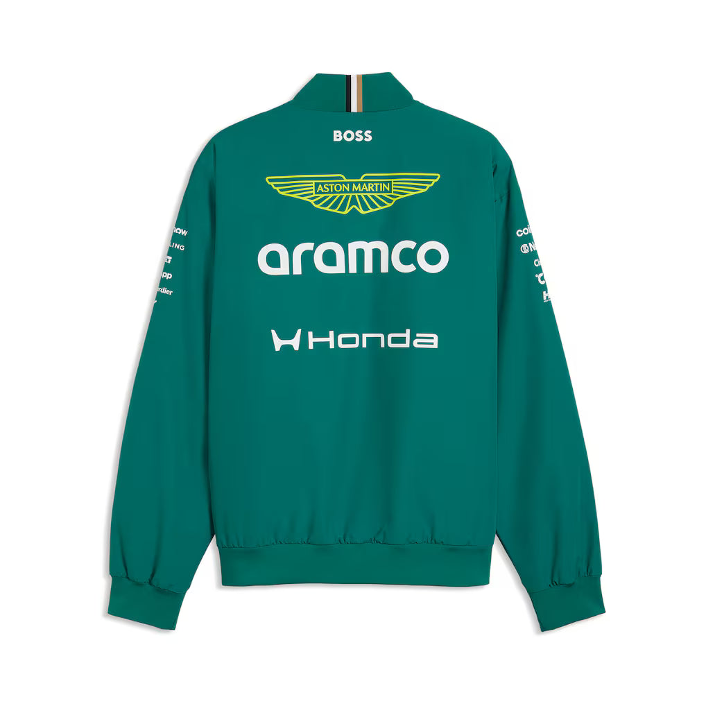 Aston Martin Aramco Cognizant F1 2026 Team Bomber Jacket Replica | Premium Formula 1 Racing Jacket Unisex