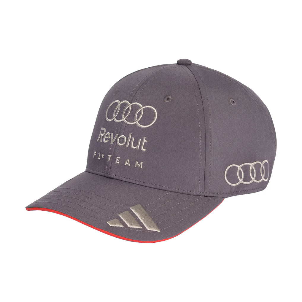 Audi F1 2026 Team Baseball Cap Grey Strata | Formula 1 Racing Adjustable Hat