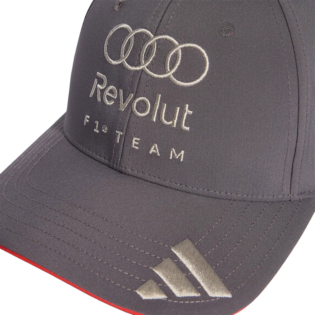 Audi F1 2026 Team Baseball Cap Grey Strata | Formula 1 Racing Adjustable Hat