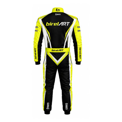 BirelART Black & Neon Yellow Karting Racing Suit – Custom Go Kart Suit