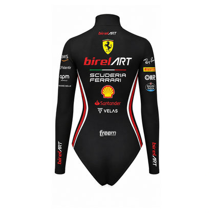 Birel ART Black Racing Bodysuit – Ferrari Style Karting Undersuit
