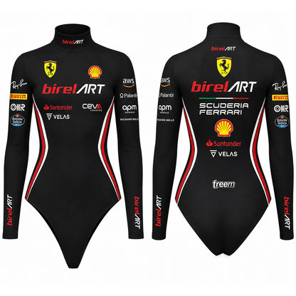 Birel ART Black Racing Bodysuit – Ferrari Style Karting Undersuit