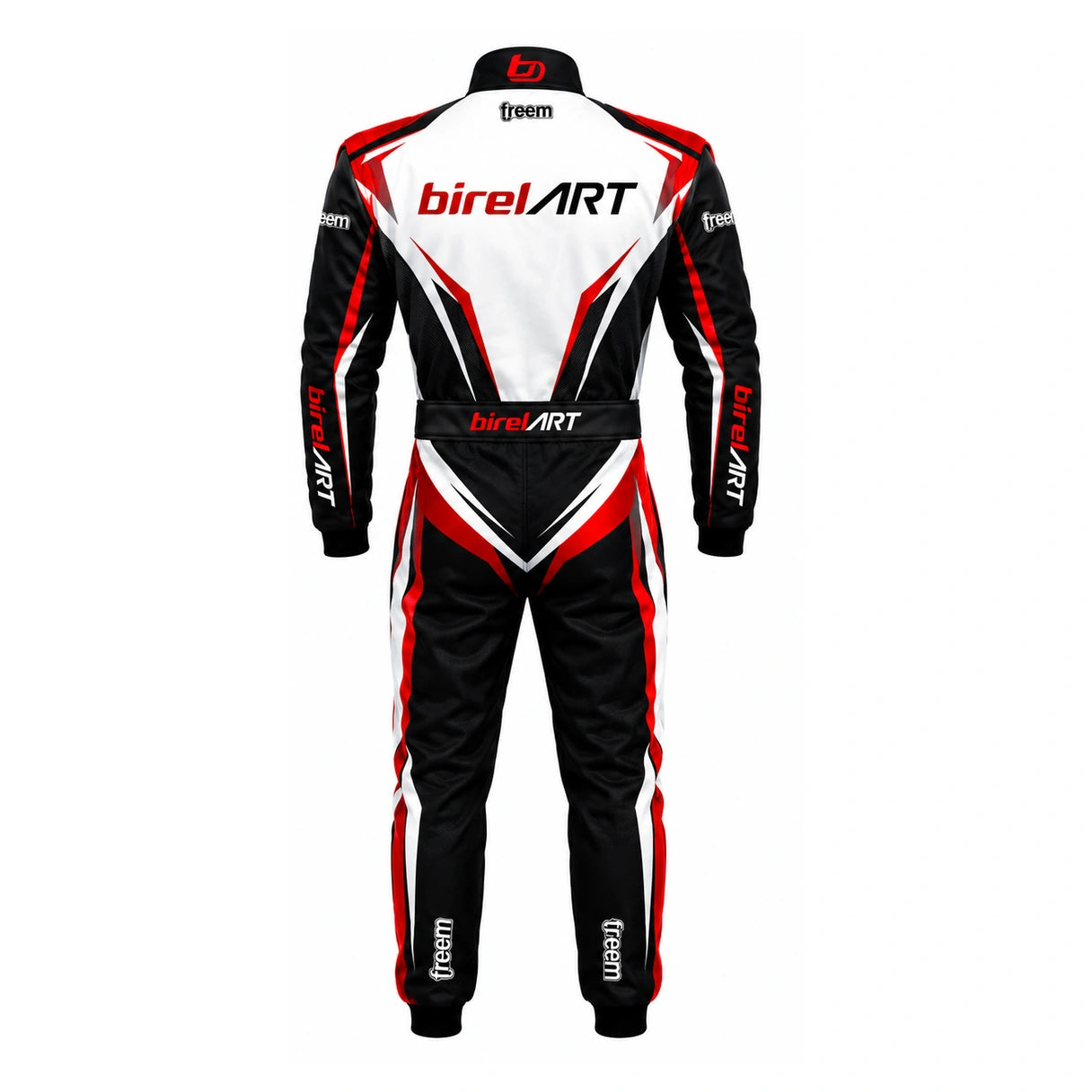 BirelART Red Black Karting Racing Suit – Custom Go Kart Motorsport Suit
