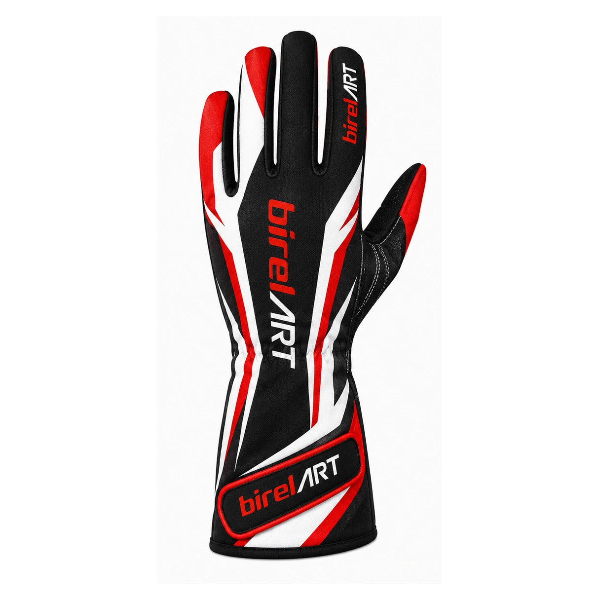 BirelART Red Black White Karting Gloves – Custom Go Kart Racing Gloves