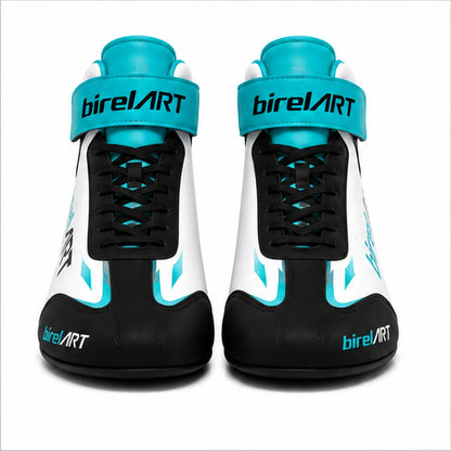 Birel ART Turquoise Black Karting Racing Shoes – Professional Motorsport Footwear