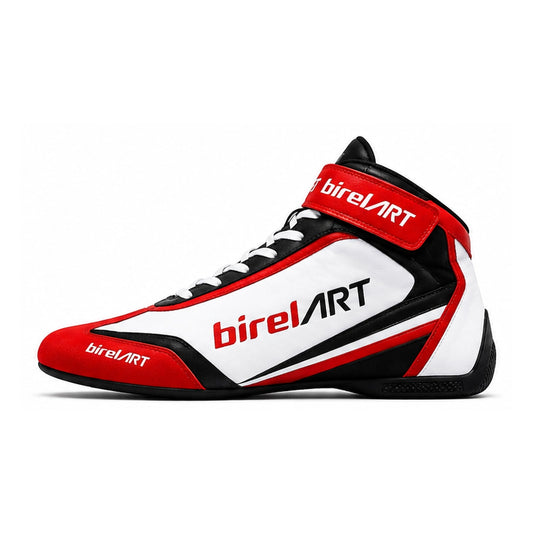 BirelART Red White Black Racing Shoes – Karting & Motorsport Shoes