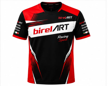 Birel ART Racing T-Shirt – Black Red Karting Team Shirt
