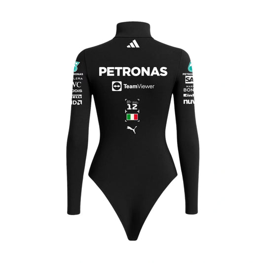 Black Racing Bodysuit for Women | Long Sleeve Motorsport Racing Suit