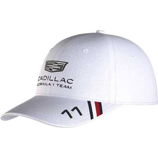Cadillac Tommy Hilfiger 2026 Sergio Perez Team Cap White | F1 Formula 1 Racing Adjustable Hat