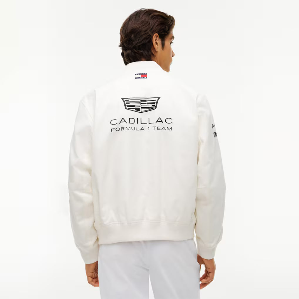 Cadillac Formula 1 Team Replica Silverstone GP Varsity Jacket Unisex Motorsport Bomber Jacket Racing Jacket Premium Teamwear