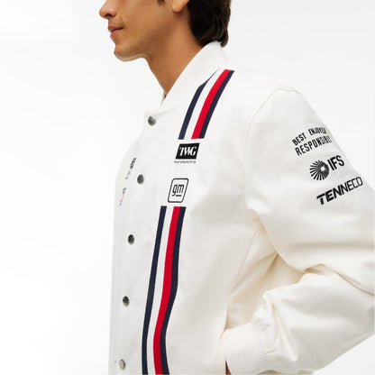 Cadillac Formula 1 Team Replica Silverstone GP Varsity Jacket Unisex Motorsport Bomber Jacket Racing Jacket Premium Teamwear