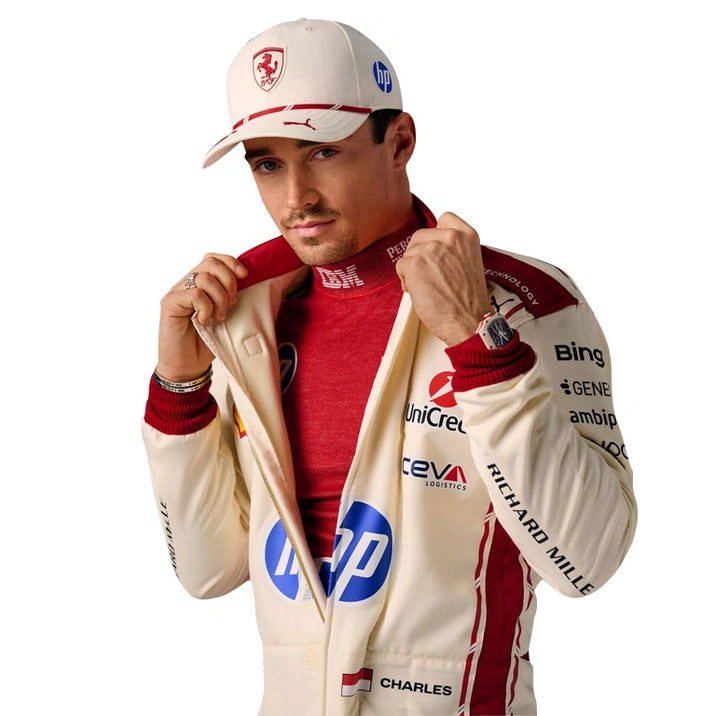 2026 Charles Leclerc Ferrari F1 Racing Suit Replica – HP Driver Costume Apex Karting Gear