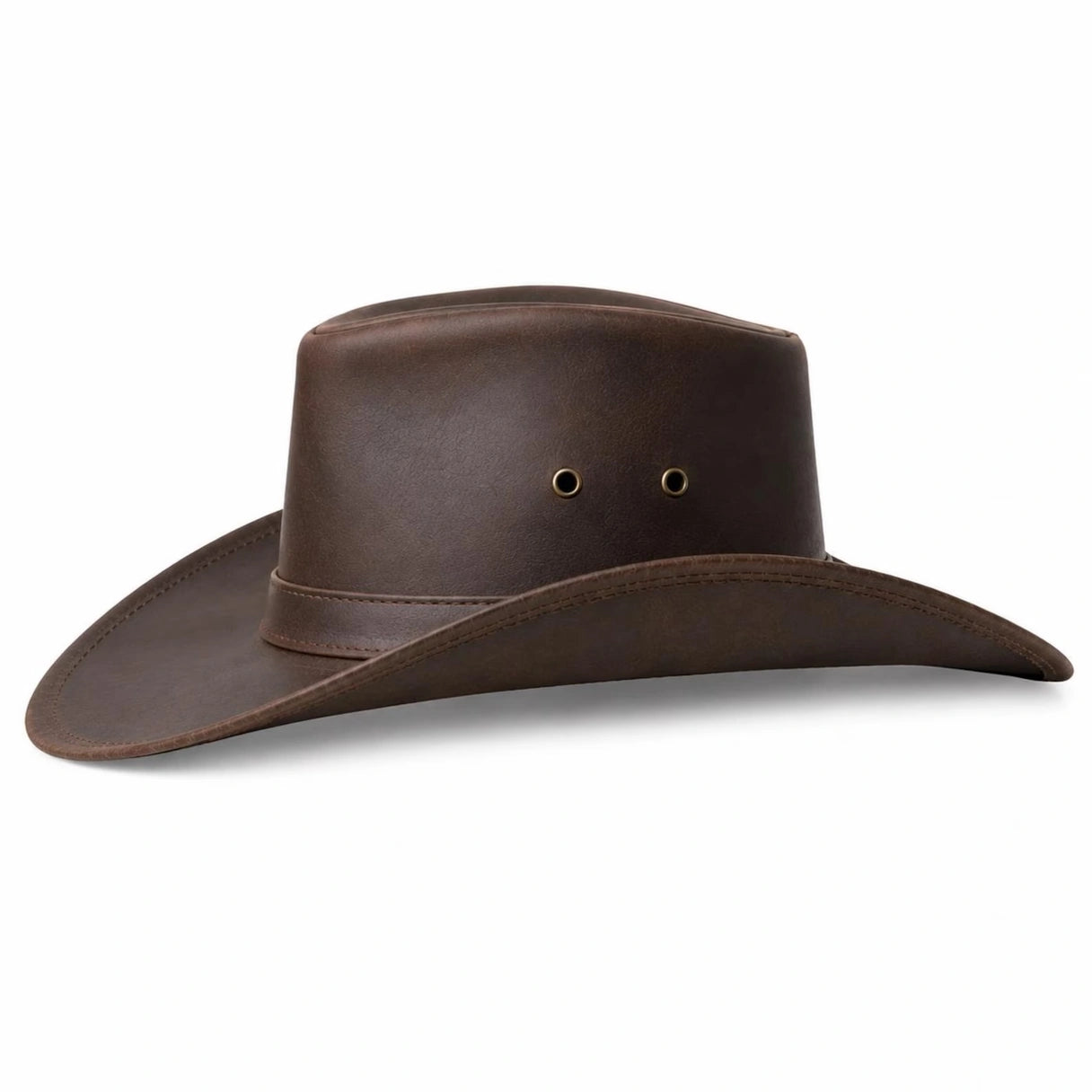 Apex Brown Leather Cowboy Hat – Classic Western Style Hat for Men
