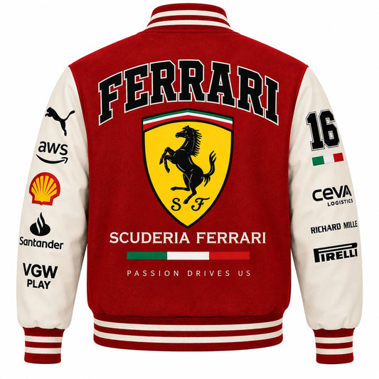 Ferrari Varsity Jacket – Scuderia Ferrari Racing Bomber Jacket