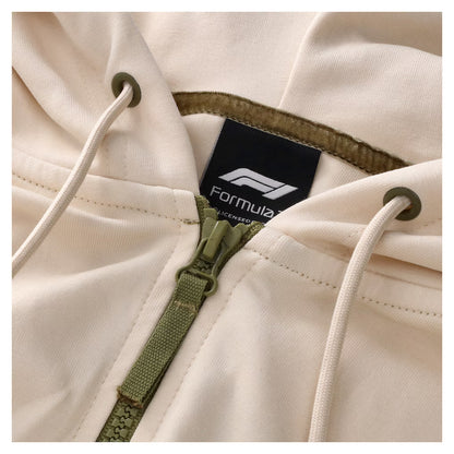Formula 1 Elements Hybrid Quarter Zip Replica Hoodie | Unisex Motorsport Pullover Hooded Sweatshirt