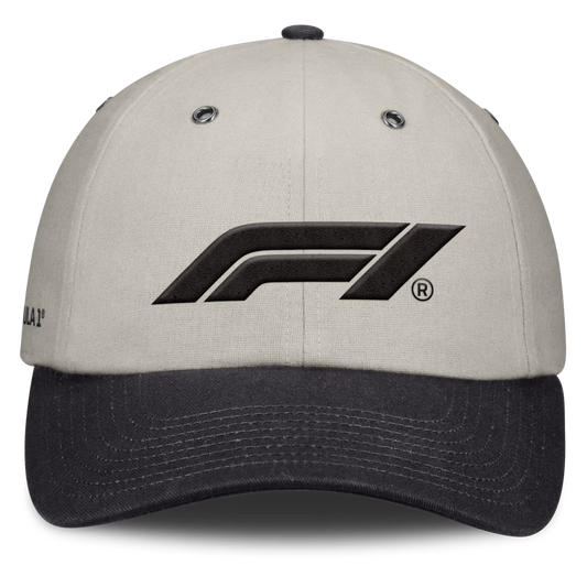Formula 1 Frame Unstructured Cap Cream Unisex F1 Baseball Hat