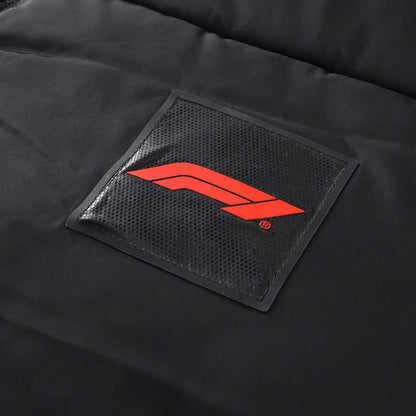 Formula 1 Replica Puffer Jacket Black | Unisex F1 Winter Motorsport Insulated Jacket