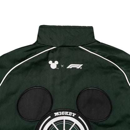 Formula 1 x Disney Fuel Racing Jacket Green Unisex | F1 Mickey Motors Full-Zip Racing Jacket