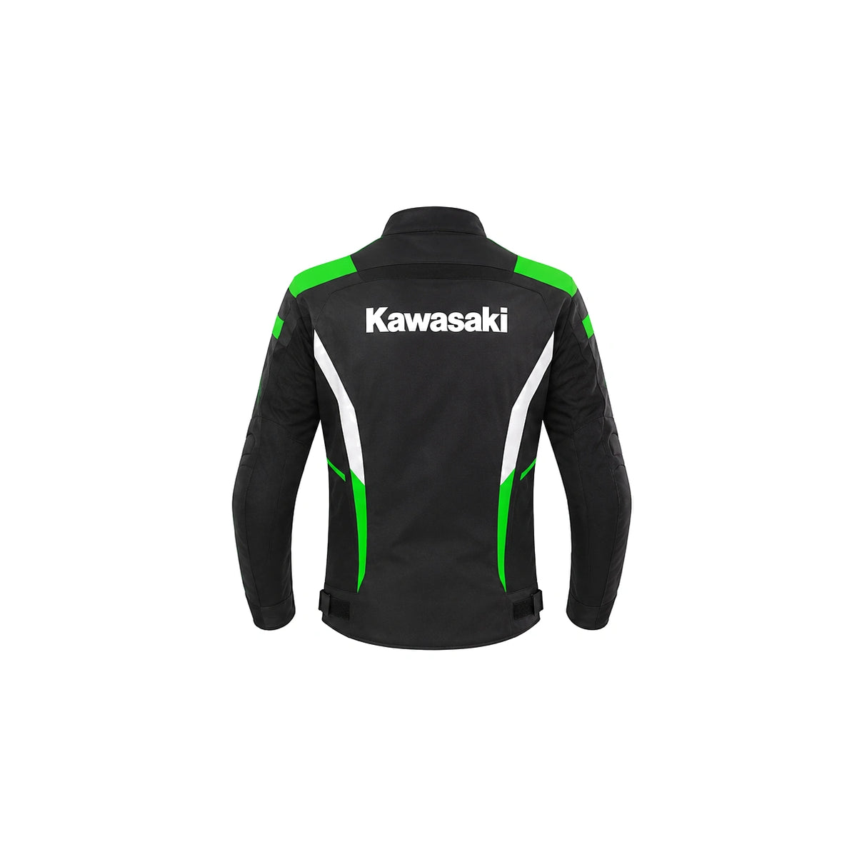 Kawasaki Motorcycle Riding Jacket Black Green | Protective Racing Jacket