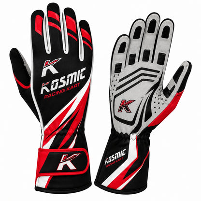Kosmic Racing Kart Gloves | Full Finger Go Kart Racing & Driving Gloves