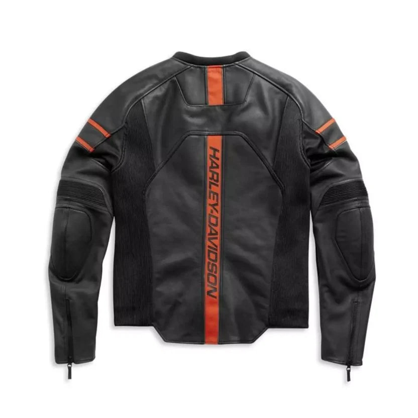 Harley-Davidson Rare Racing Leather Motorcycle Jacket for Men