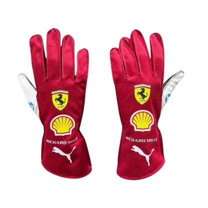 Lewis Hamilton 2025 Ferrari F1 Racing Gloves – HP Racing Gloves Apex Karting Gear