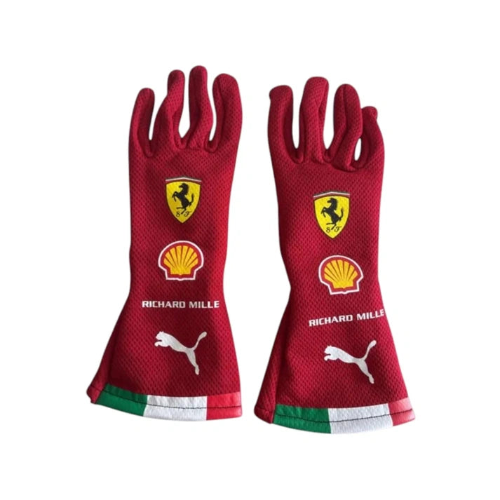 Lewis Hamilton 2026 Ferrari Monaco F1 Racing Gloves – HP Racing Gloves Apex Karting Gear
