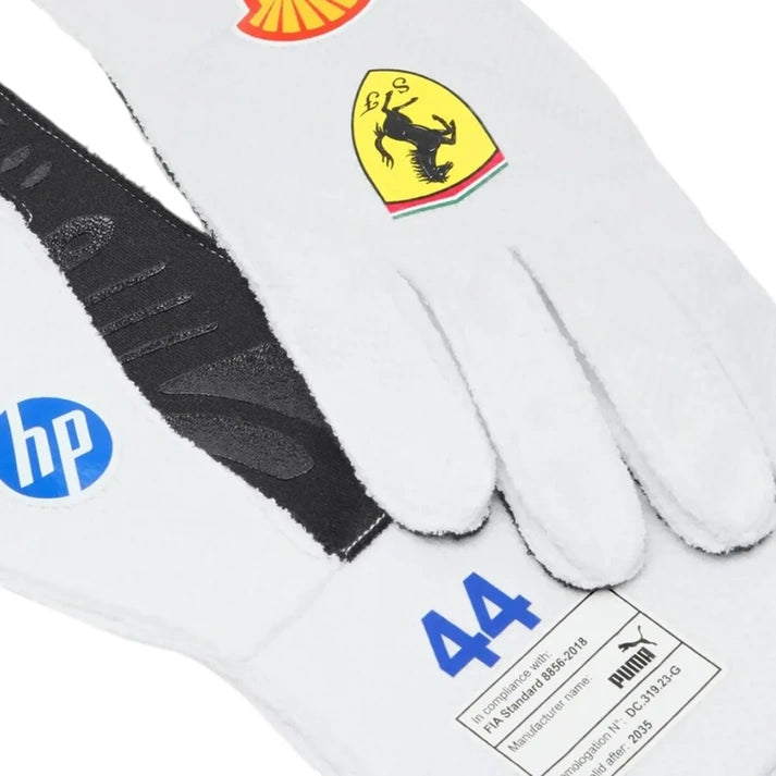Lewis Hamilton 2025 Ferrari Miami GP F1 Racing Gloves Apex Karting Gear