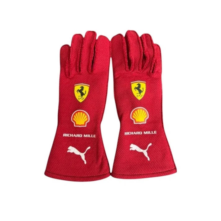 Lewis Hamilton 2025 Ferrari F1 Racing Gloves – HP Racing Gloves Apex Karting Gear