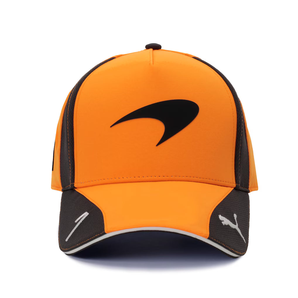 McLaren Lando Norris Team Baseball Cap Papaya Unisex | Formula 1 Racing Adjustable Hat