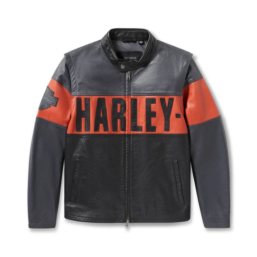 Harley Davidson Convertible Leather Jacket