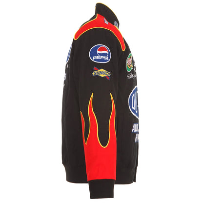 Men's Jeff Gordon JH Design Black DuPont Twill Driver Uniform Full-Snap Jacket | Official NASCAR Racing Jacket