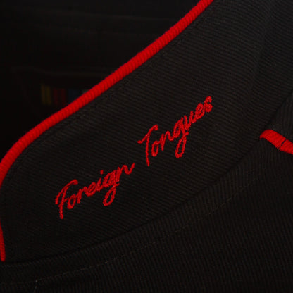 Men's JH Design Black Rolling Stones x NASCAR Full-Snap Twill Racing Jacket | Official Motorsport Varsity Jacket