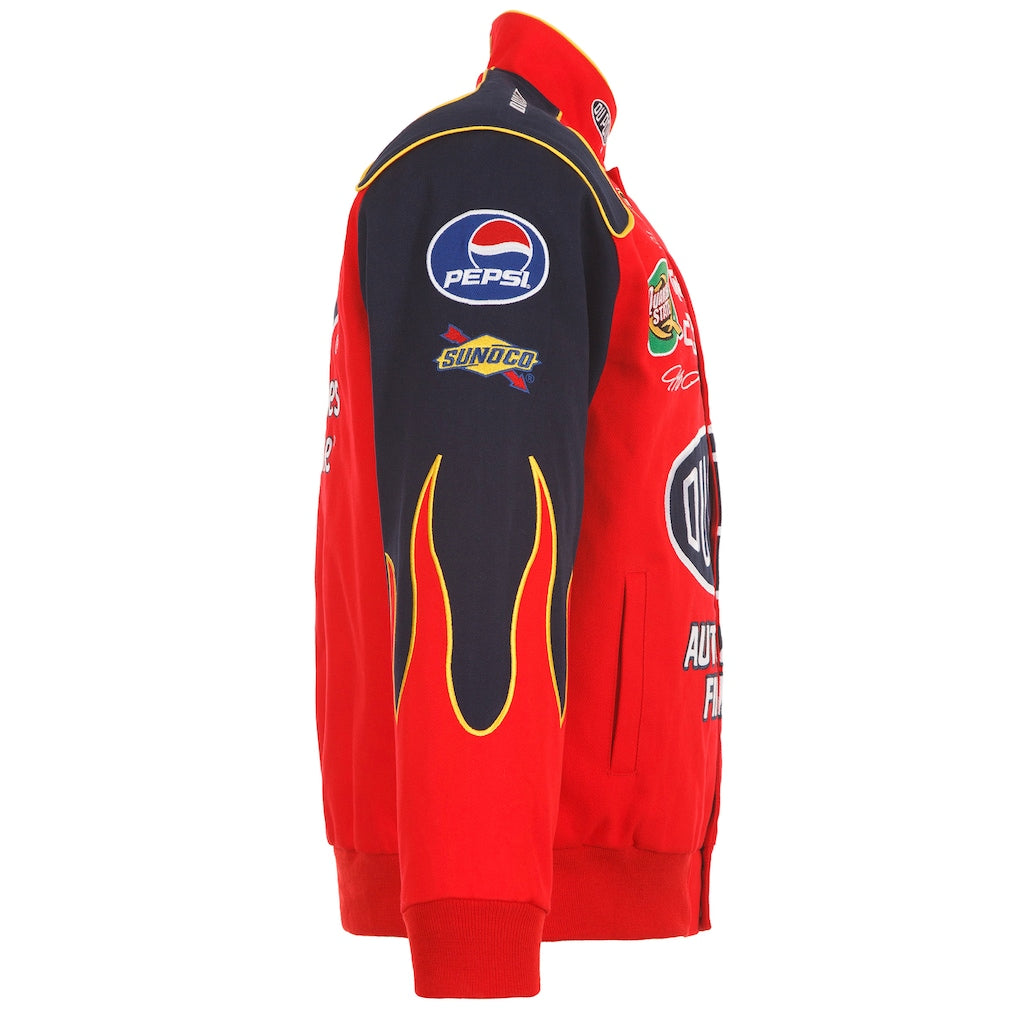 Men's Jeff Gordon JH Design Red DuPont Twill Driver Uniform Full-Snap Jacket | Official NASCAR Racing Jacket