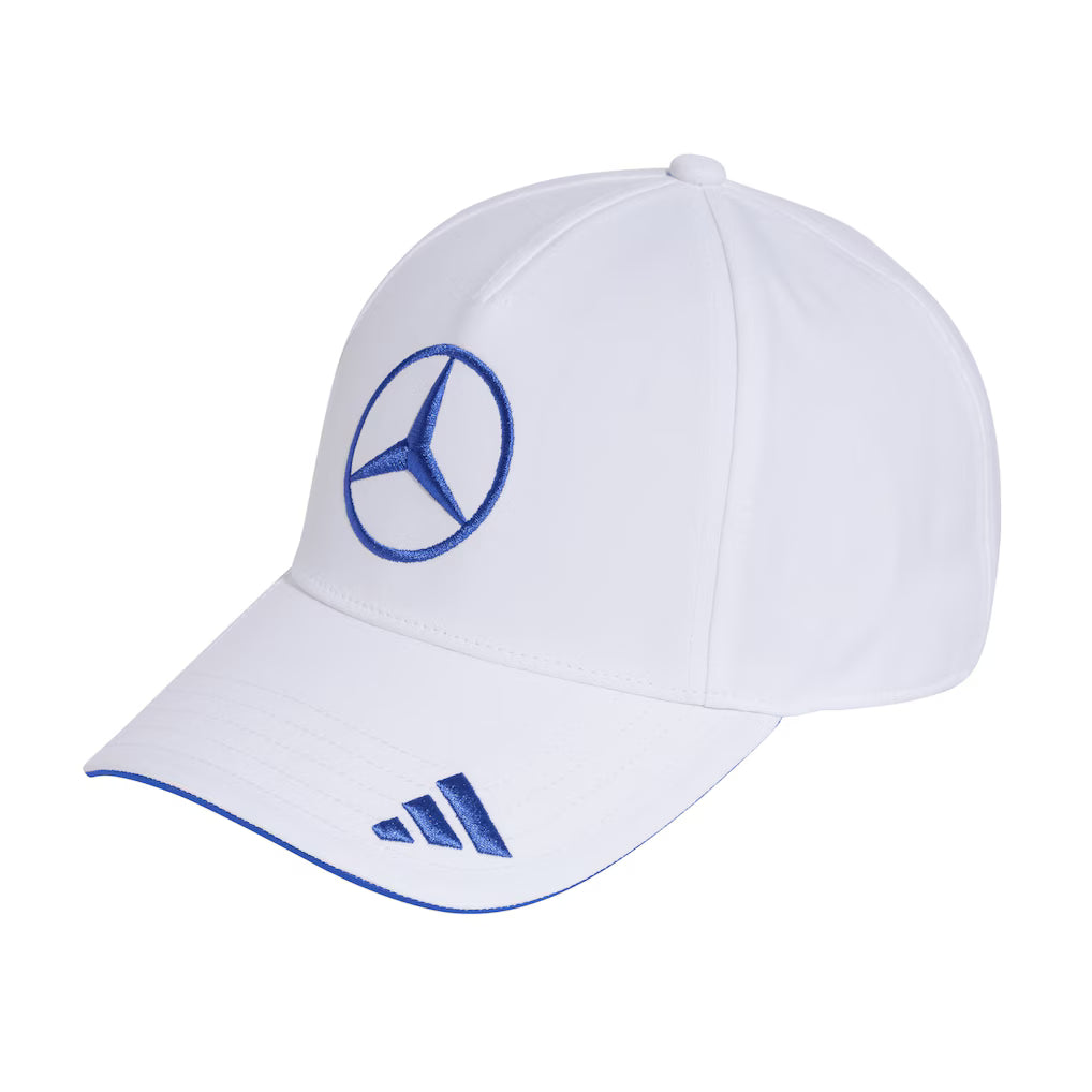 Mercedes AMG Petronas adidas F1 2026 Kimi Antonelli White Cap | Adjustable Formula 1 Racing Hat